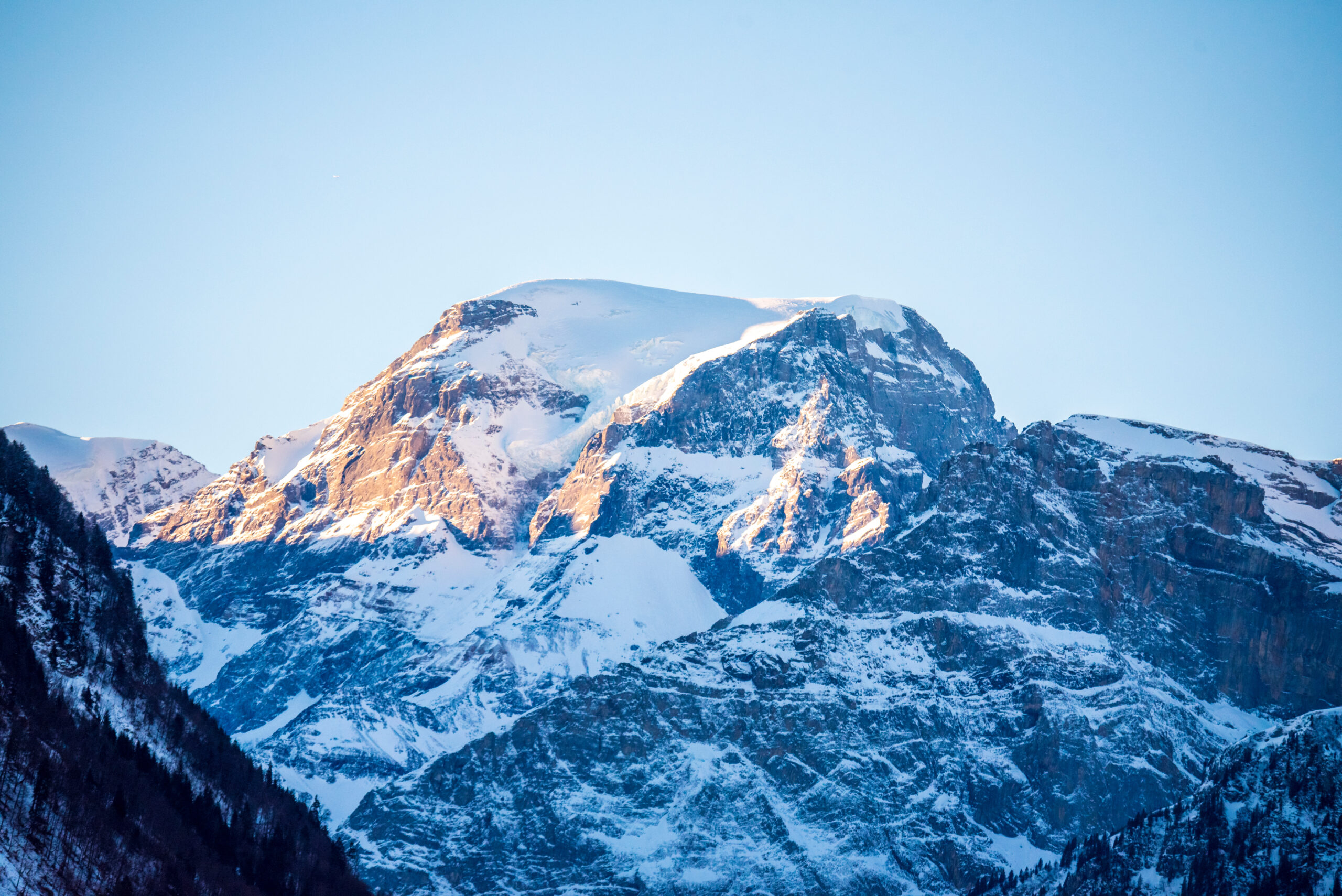 alpine mountain peak landmark. Tödi mountain